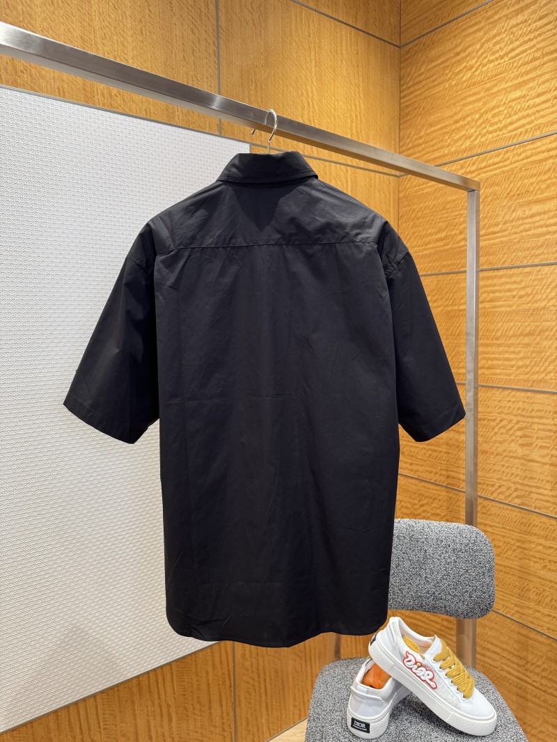 Balenciaga Label Print Short-Sleeve Shirt 1