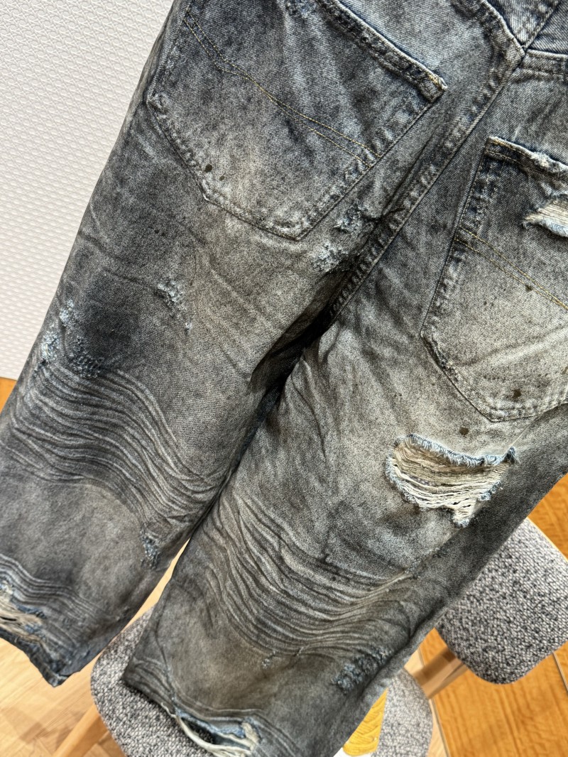 Balenciaga Distressed Ripped Jeans 6