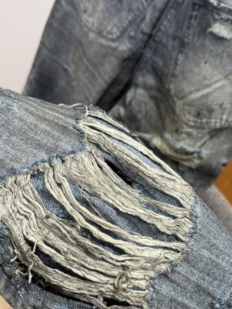 Balenciaga Distressed Ripped Jeans 7