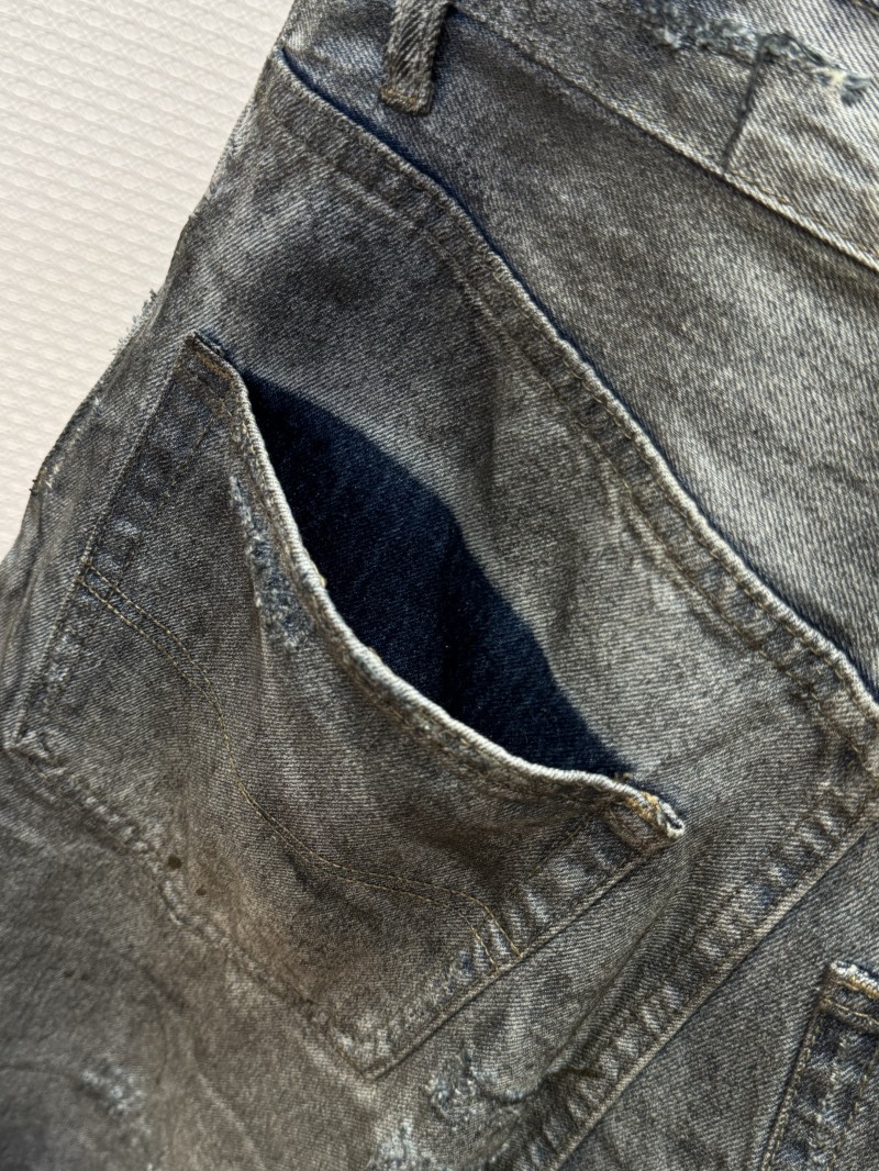 Balenciaga Distressed Ripped Jeans 8