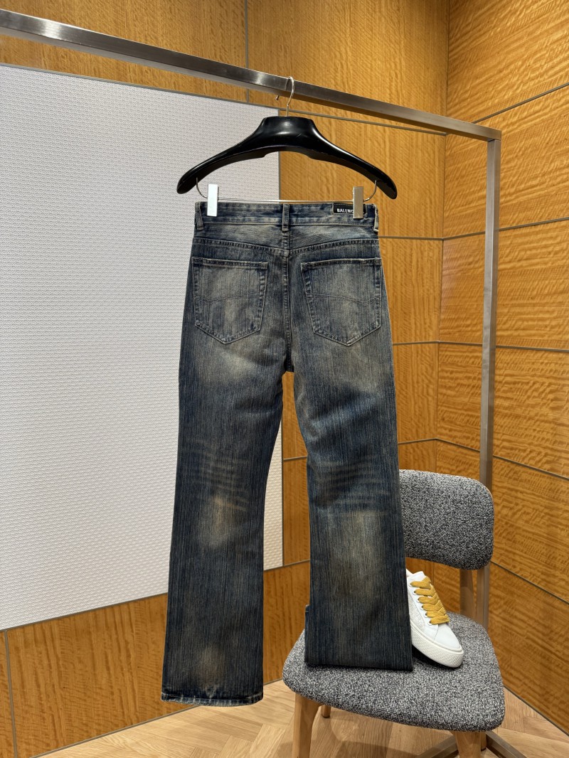 Balenciaga Distressed Flared Pants 1