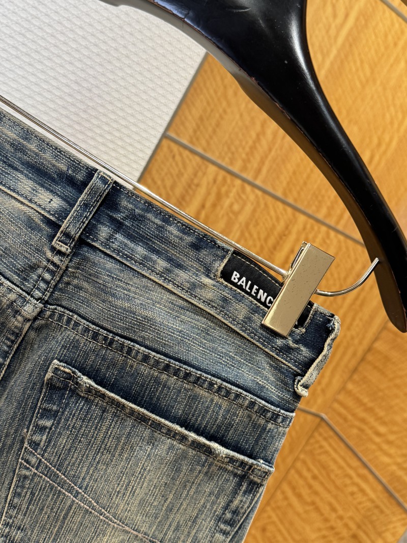 Balenciaga Distressed Flared Pants 7