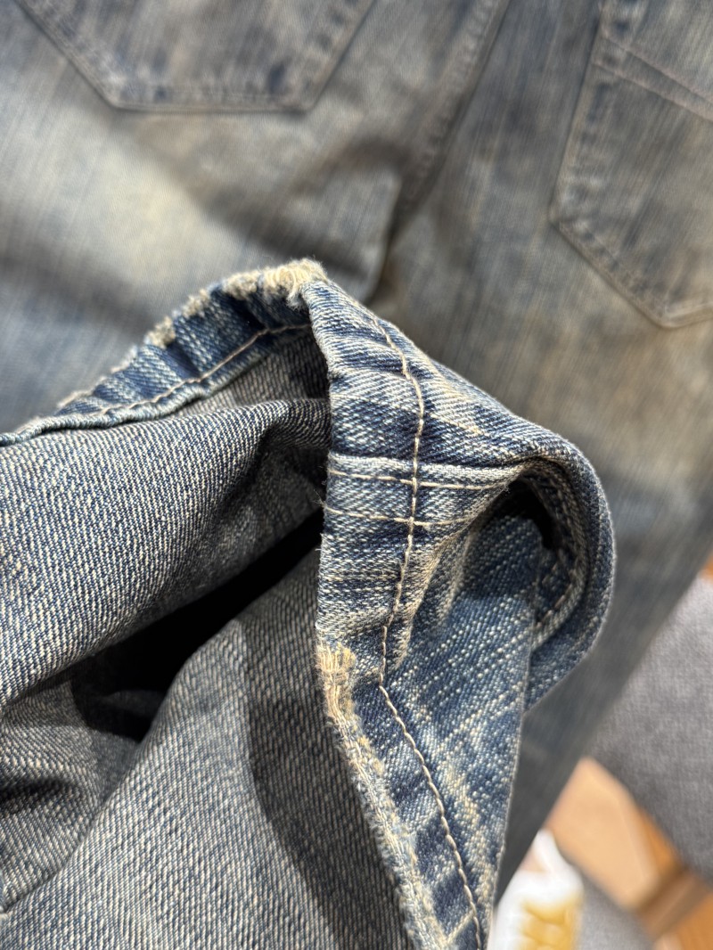 Balenciaga Distressed Flared Pants 8