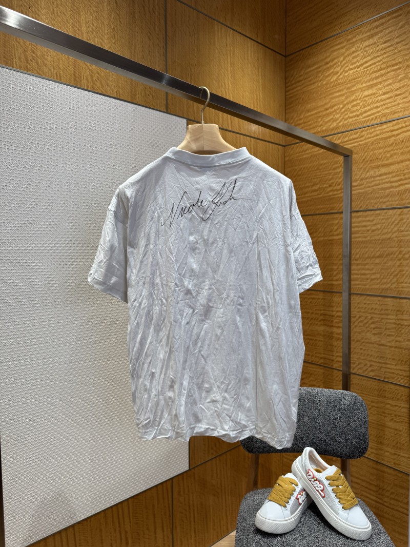Balenciaga Pleated Portrait Print Short-Sleeve T-Shirt 1