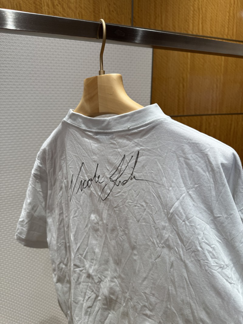 Balenciaga Pleated Portrait Print Short-Sleeve T-Shirt 6
