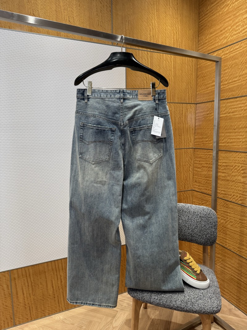 Balenciaga Distressed Wash Jeans 1