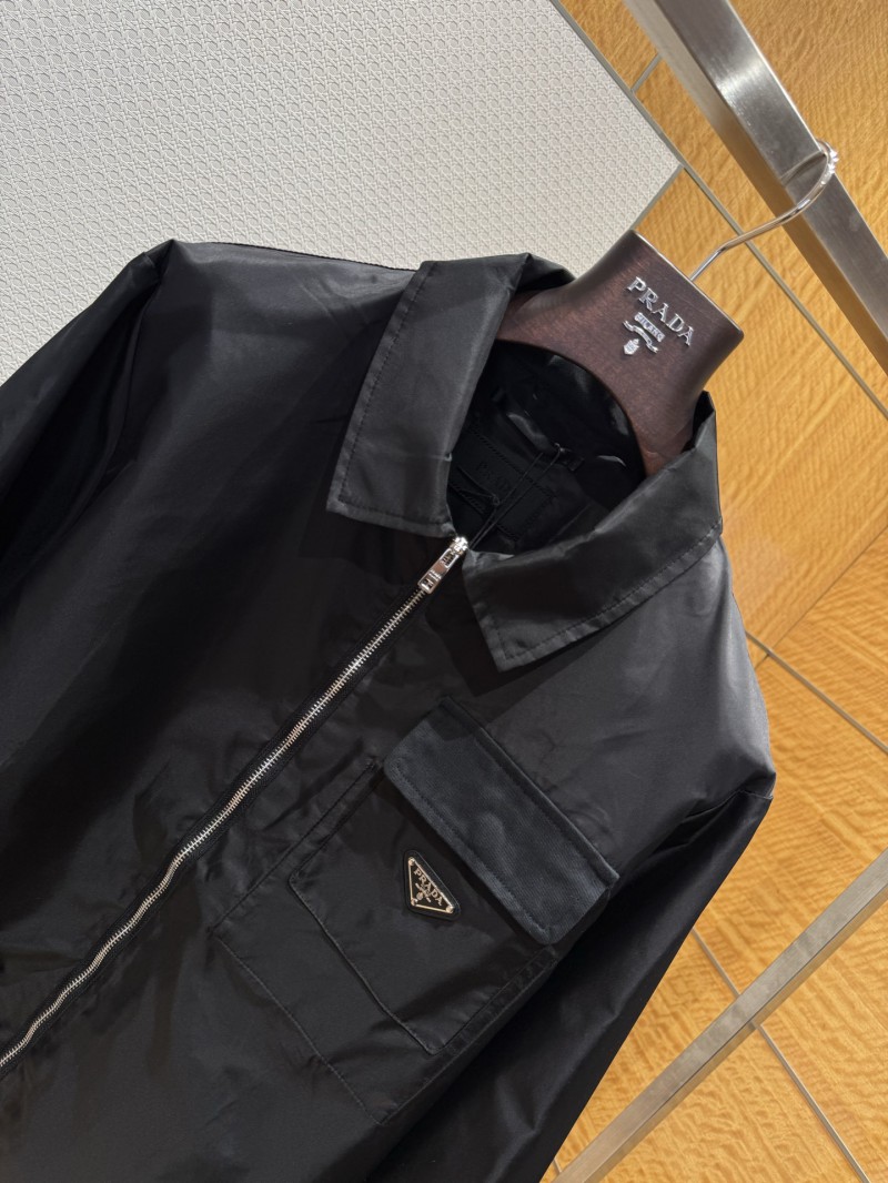 Prada Nylon Pocket Triangle Label Zipper Jacket 2