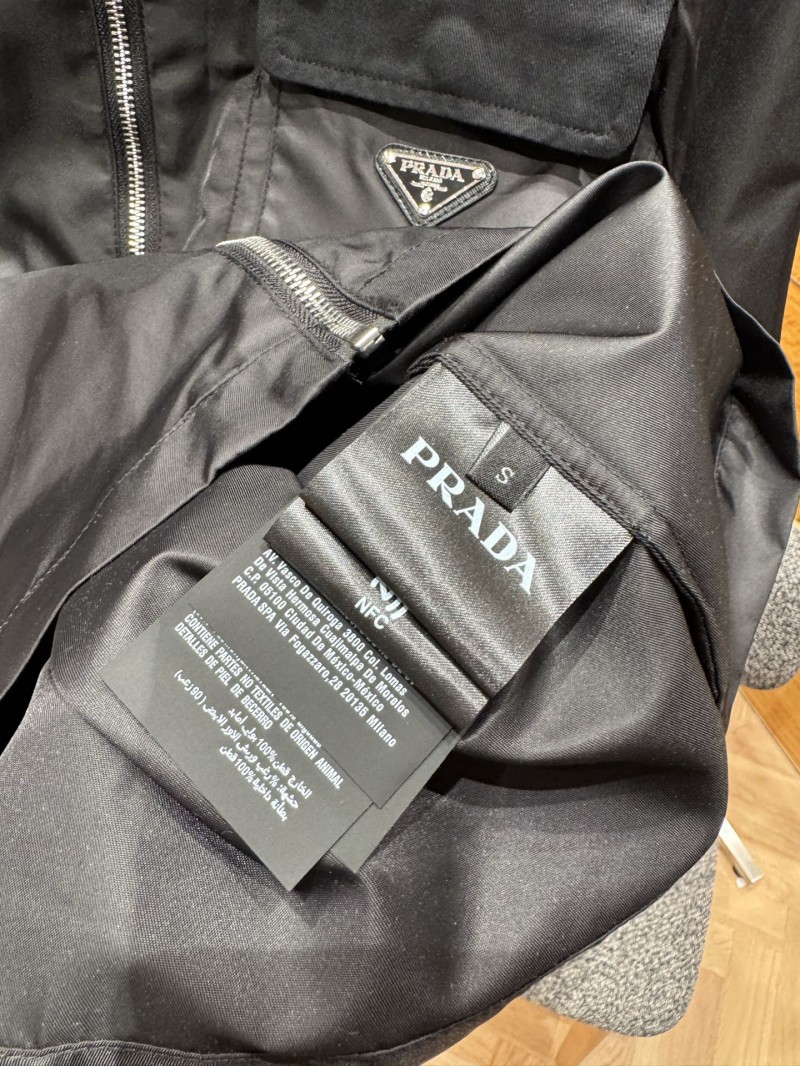 Prada Nylon Pocket Triangle Label Zipper Jacket 5