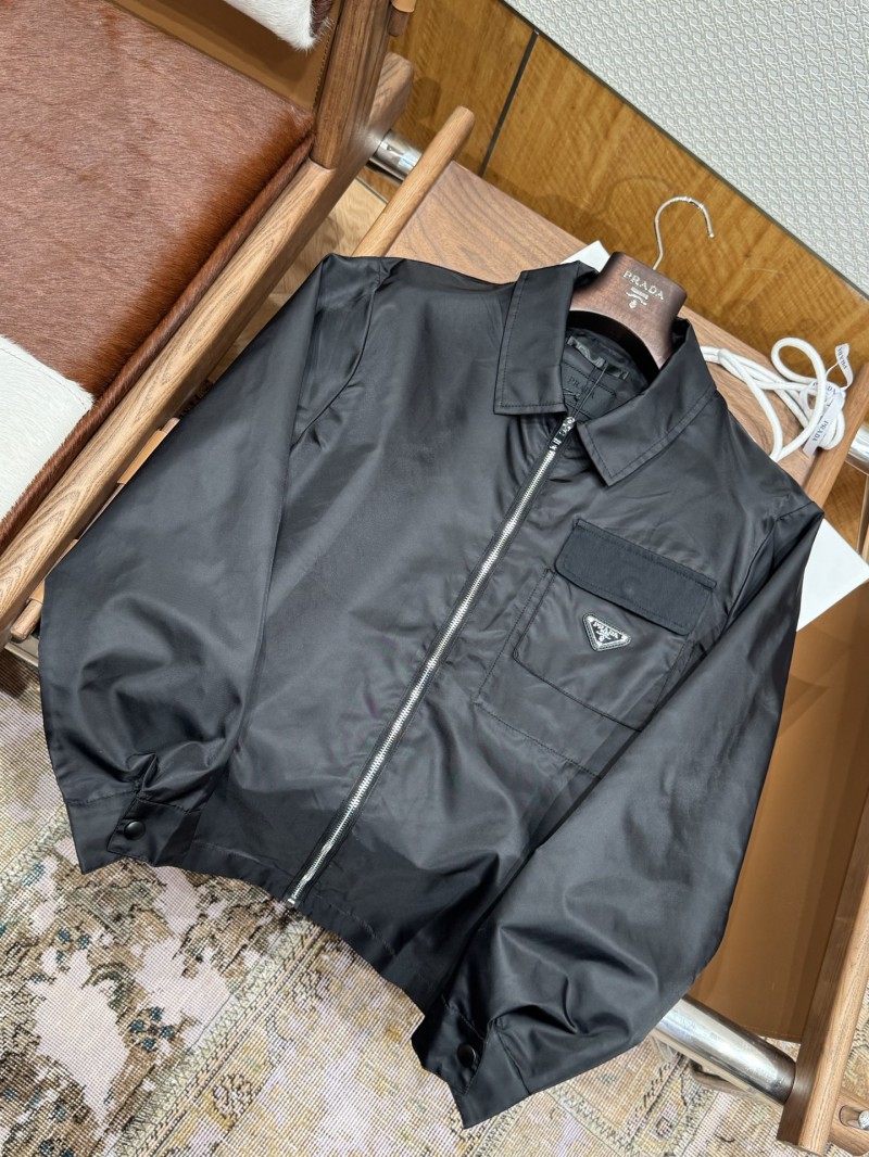 Prada Nylon Pocket Triangle Label Zipper Jacket 6