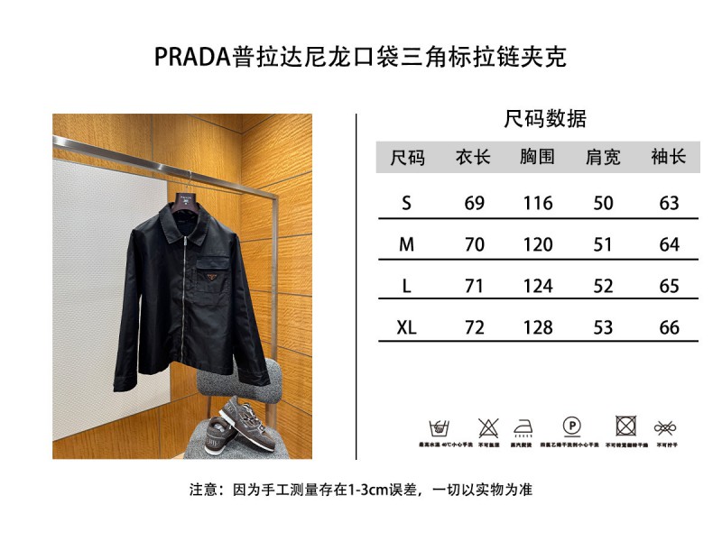 Prada Nylon Pocket Triangle Label Zipper Jacket 9