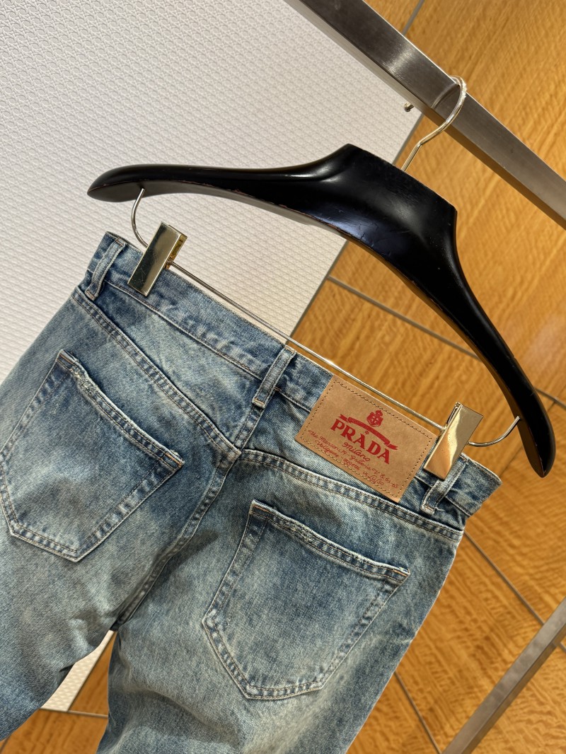 Prada Washed Distressed Jeans 5
