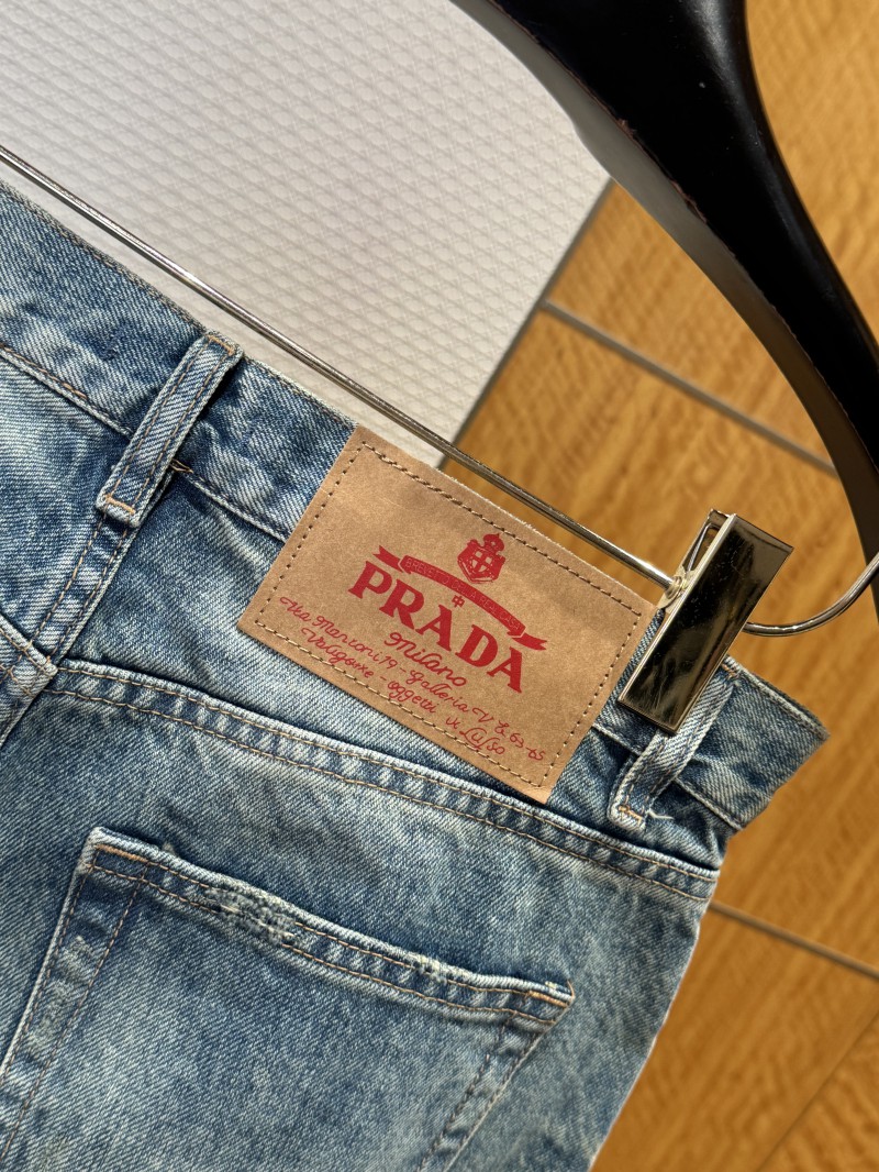 Prada Washed Distressed Jeans 6