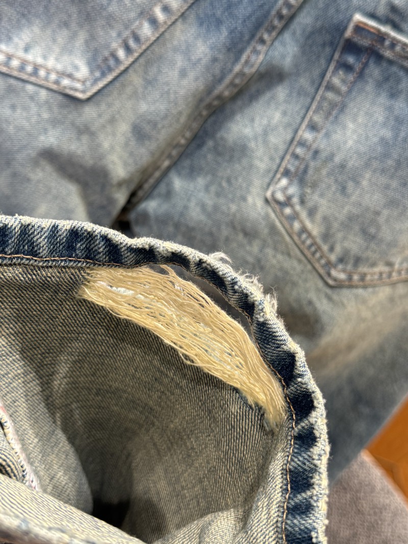 Prada Washed Distressed Jeans 8