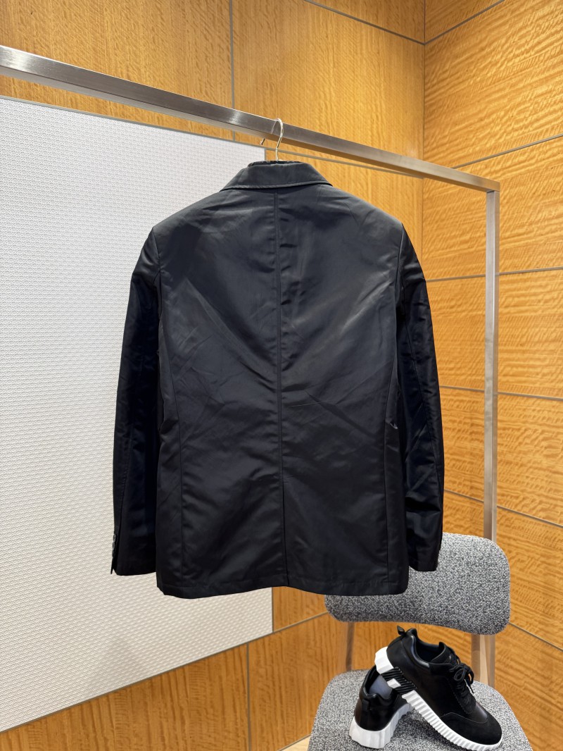 Prada Triangular Emblem Nylon Blazer 1