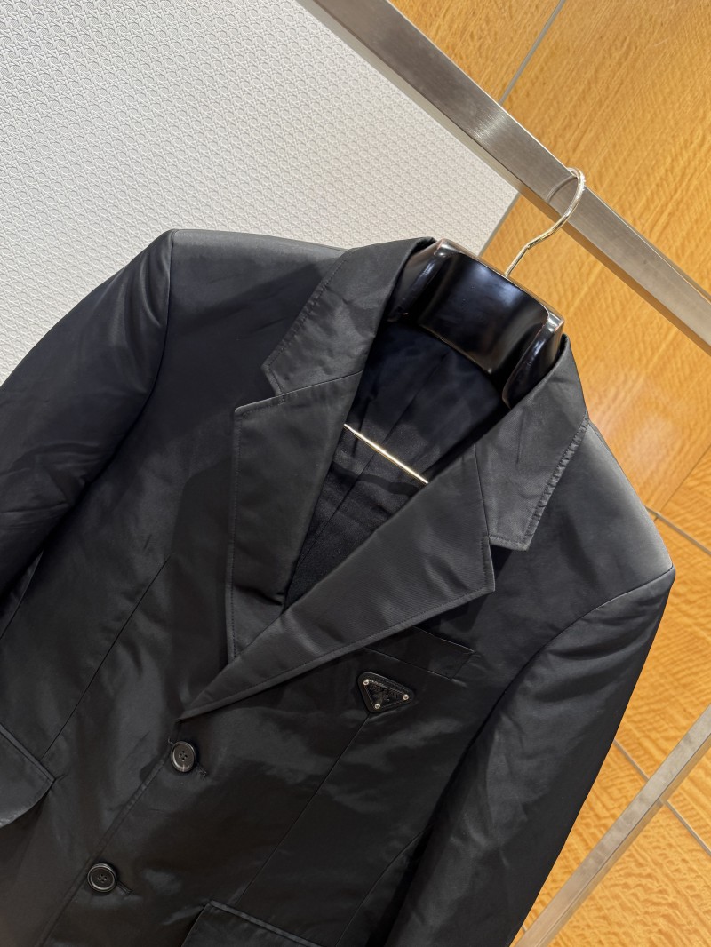Prada Triangular Emblem Nylon Blazer 2
