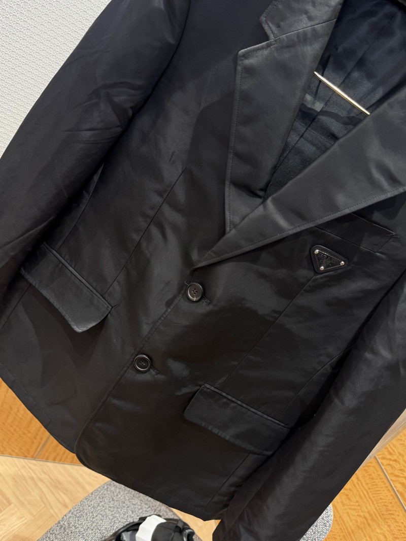 Prada Triangular Emblem Nylon Blazer 3