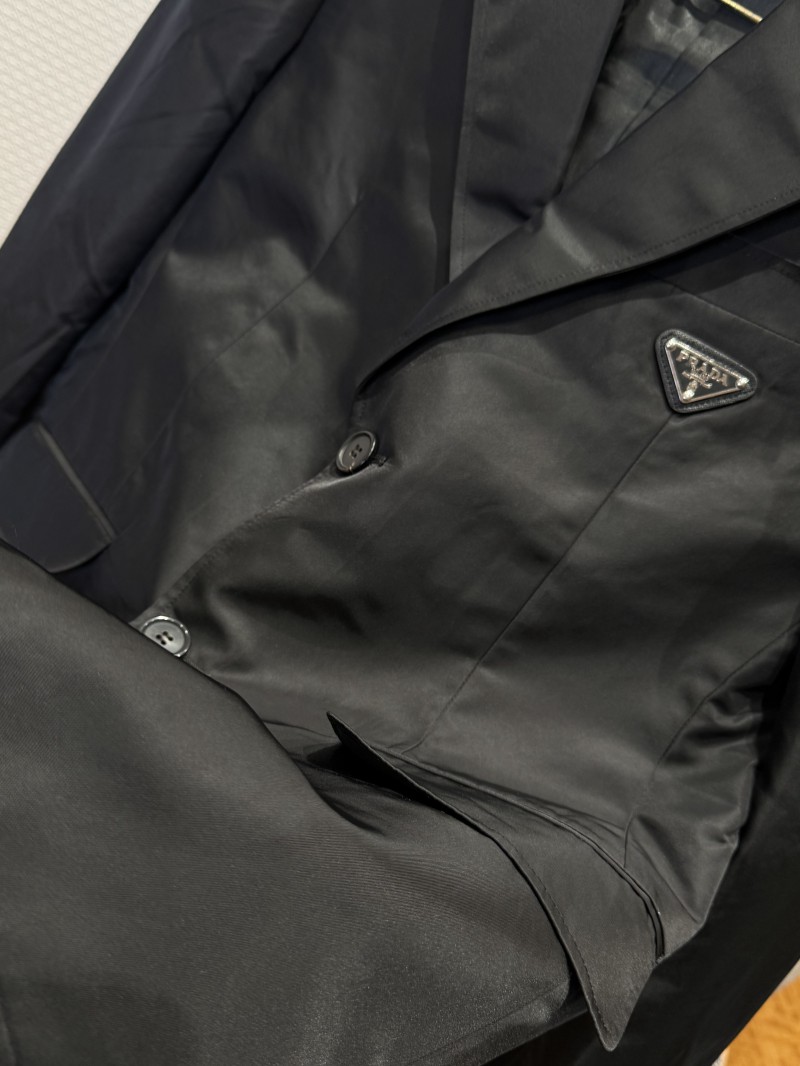 Prada Triangular Emblem Nylon Blazer 4