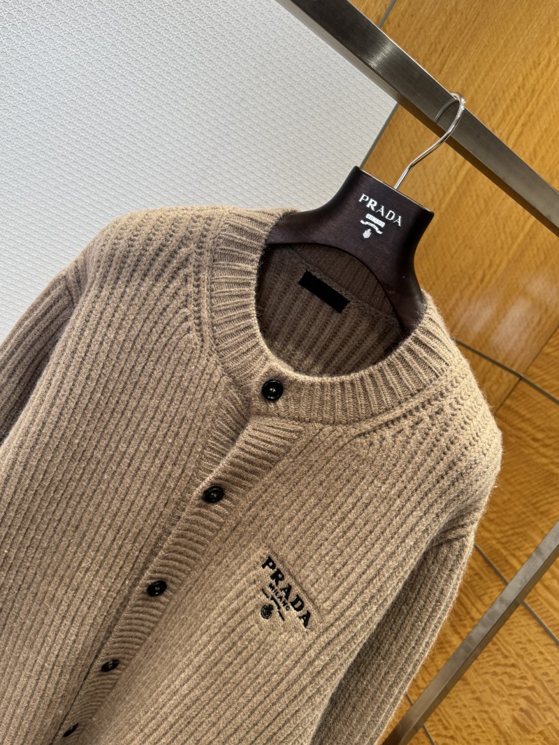 Prada Micro Logo Embroidered Sweater 2