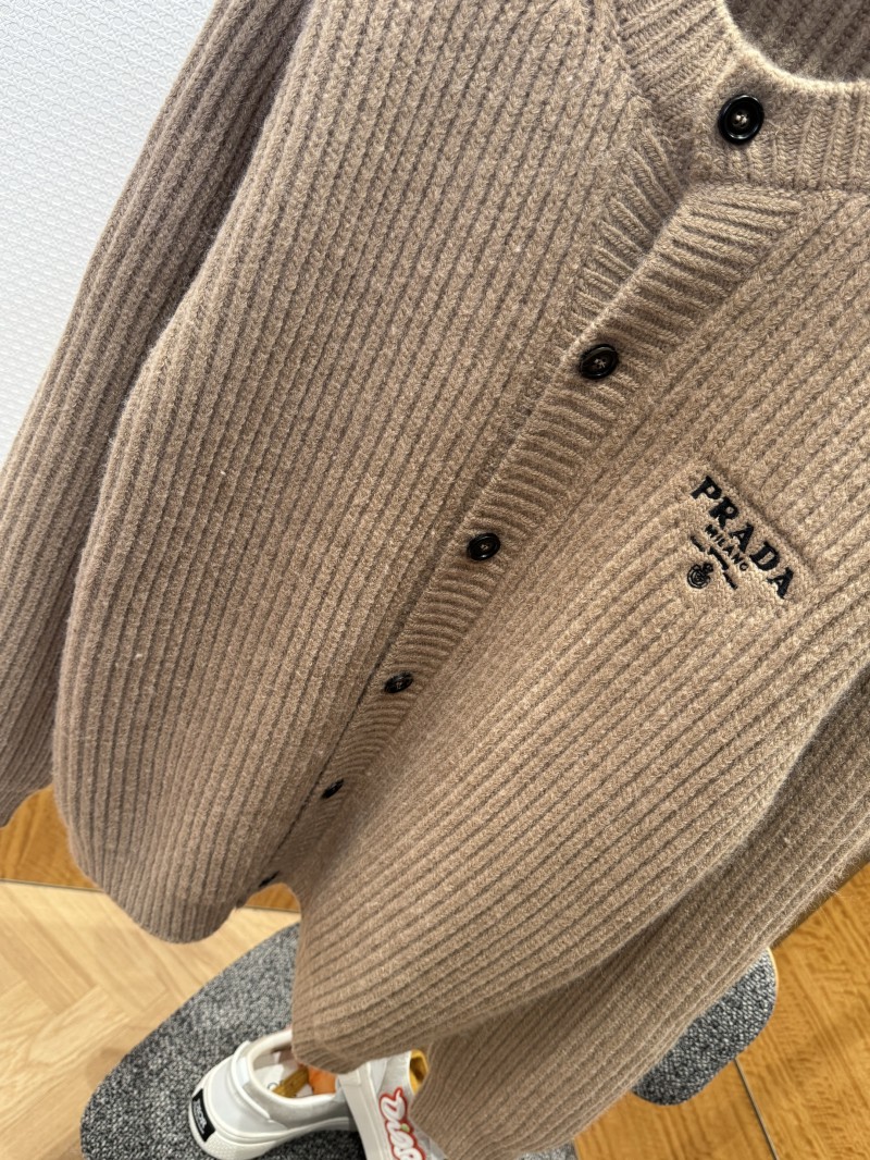 Prada Micro Logo Embroidered Sweater 3