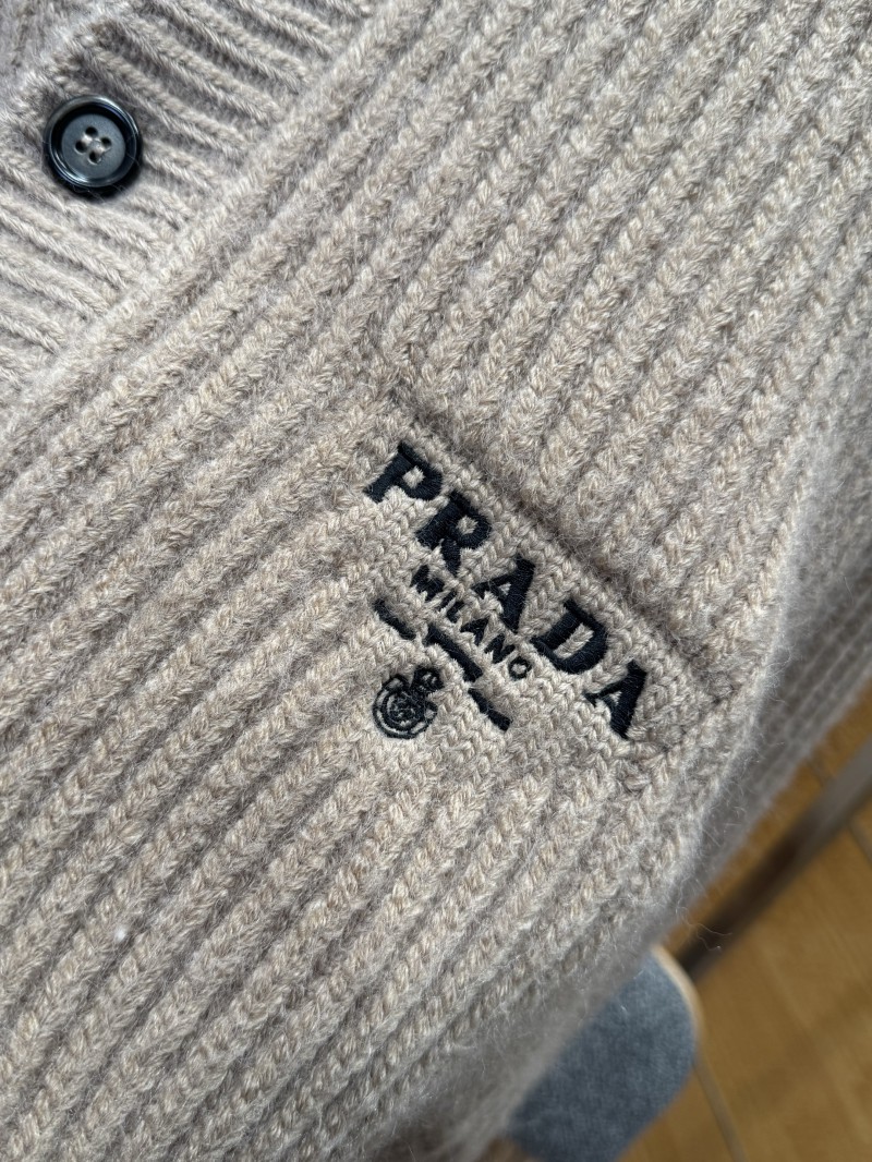 Prada Micro Logo Embroidered Sweater 5