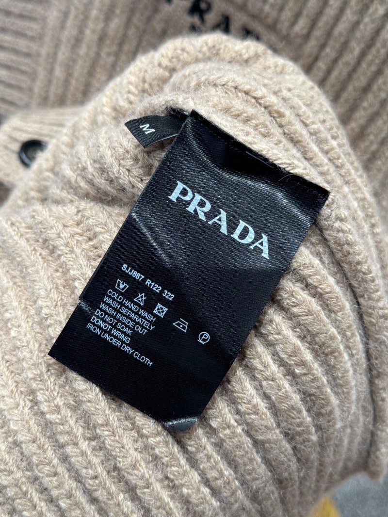 Prada Micro Logo Embroidered Sweater 8