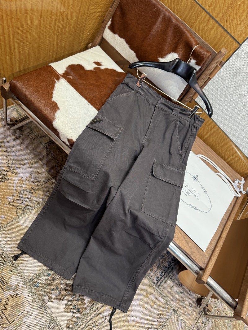 Prada Distressed Triangle Logo Pants 6