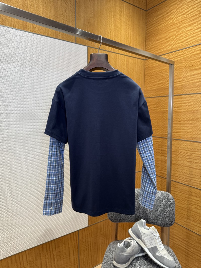 Prada Plaid Patchwork Long Sleeve 1