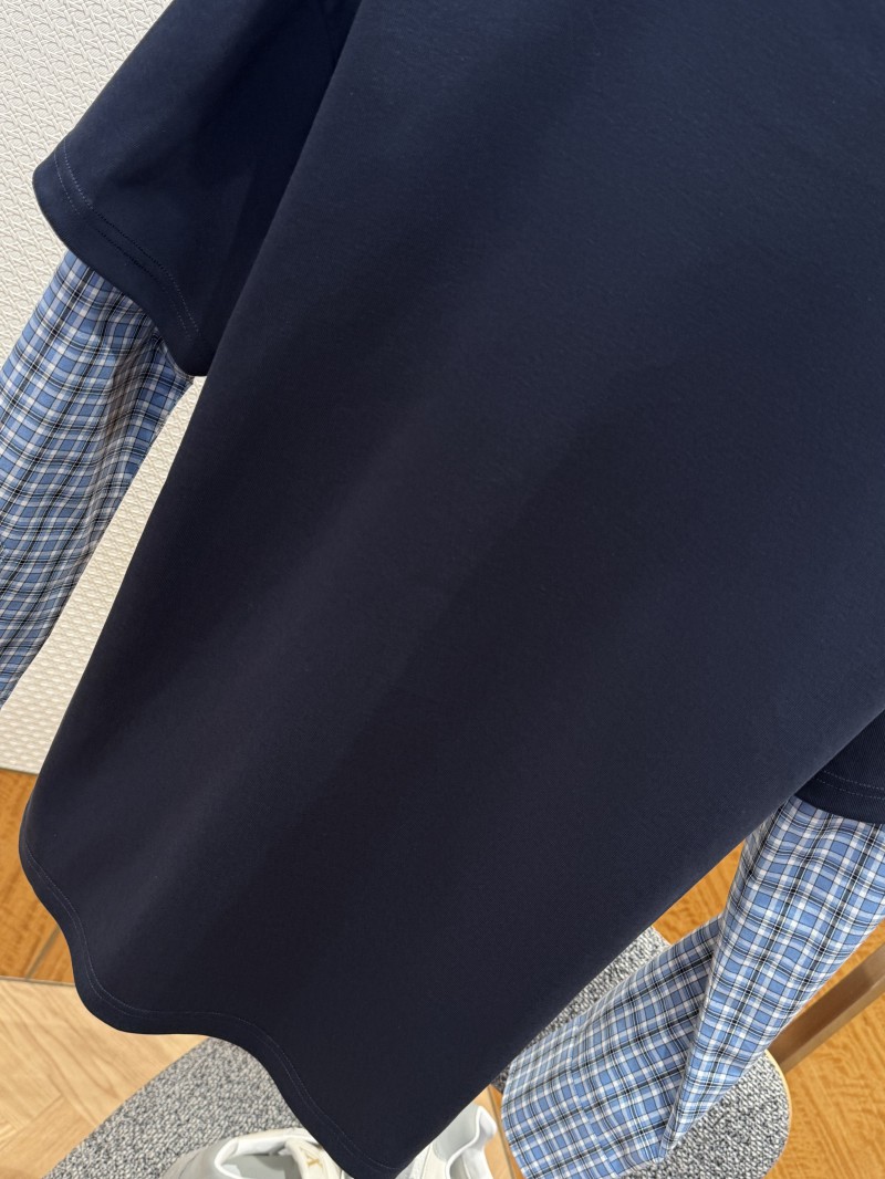 Prada Plaid Patchwork Long Sleeve 7