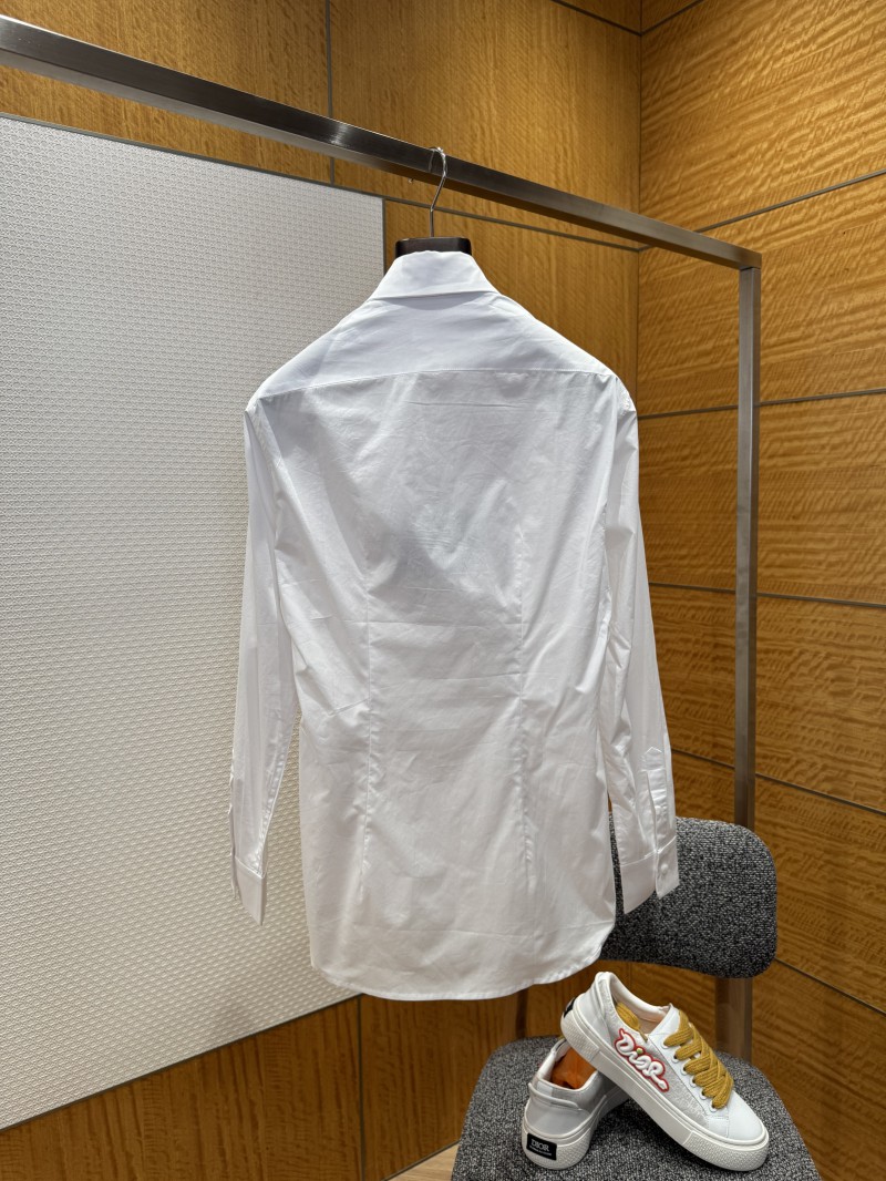Prada Oxford Cotton Single-Breasted Shirt 1