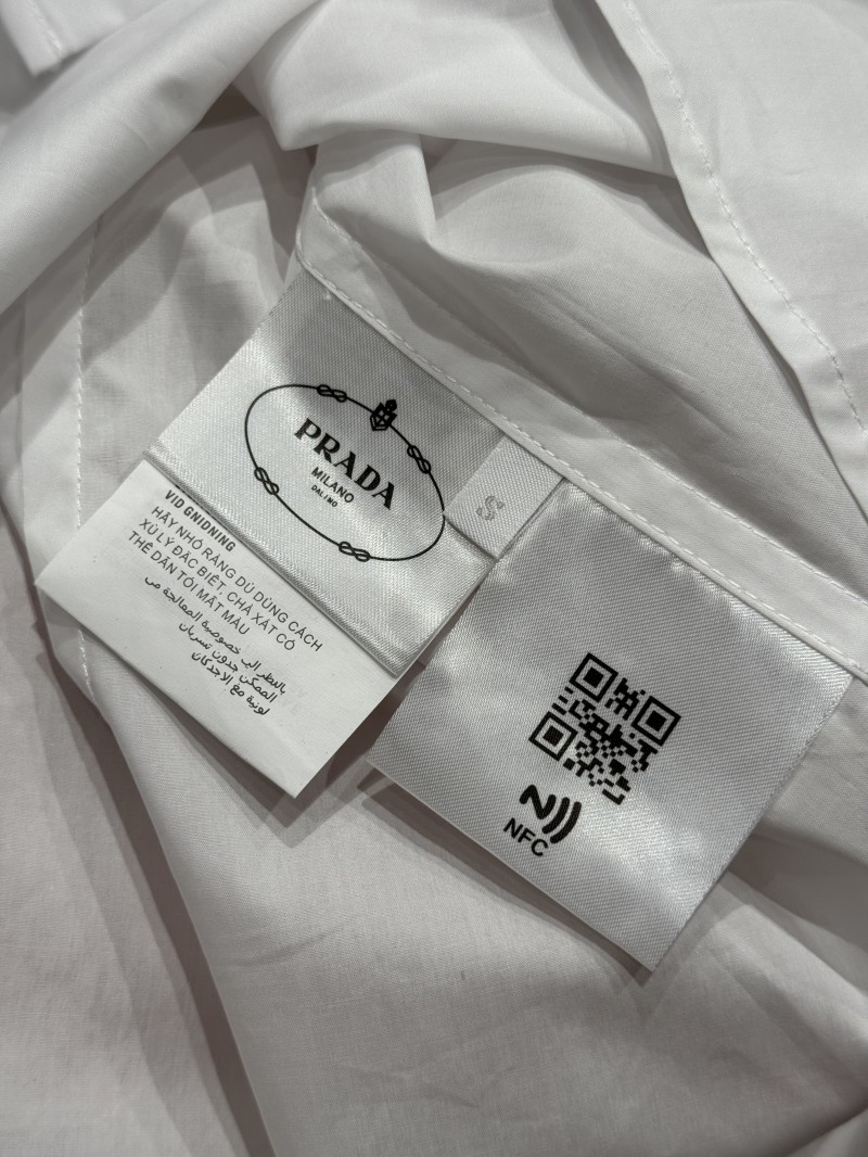 Prada Oxford Cotton Single-Breasted Shirt 8