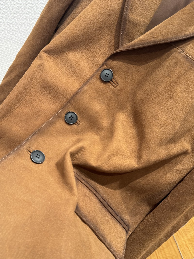 Prada Vintage Distressed Old Money Style Sheepskin Jacket 4