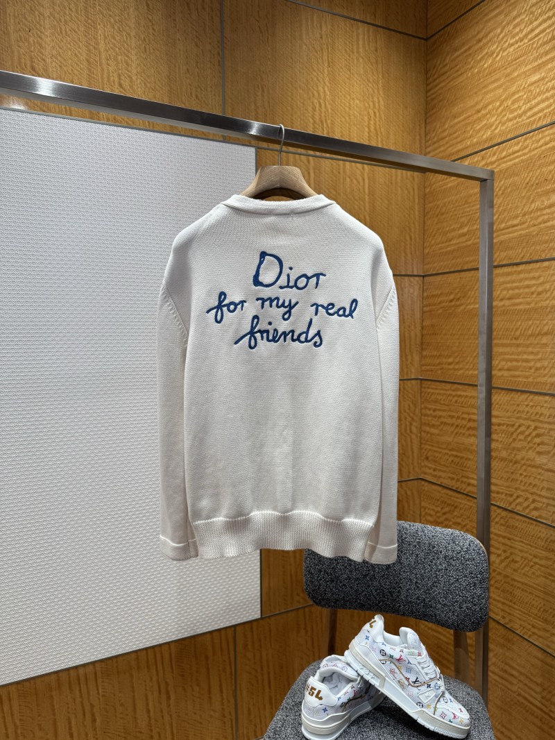 Dior Embroidered Cotton-Blend Button-Down Cardigan 1