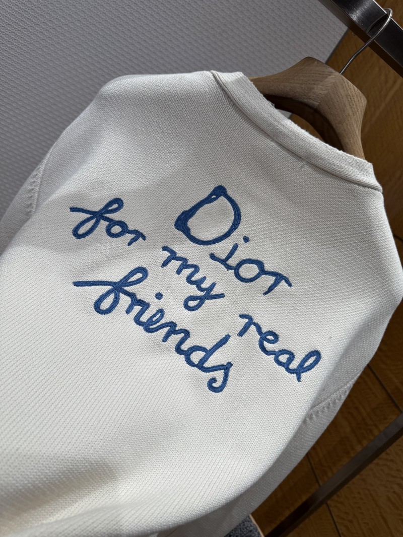 Dior Embroidered Cotton-Blend Button-Down Cardigan 5