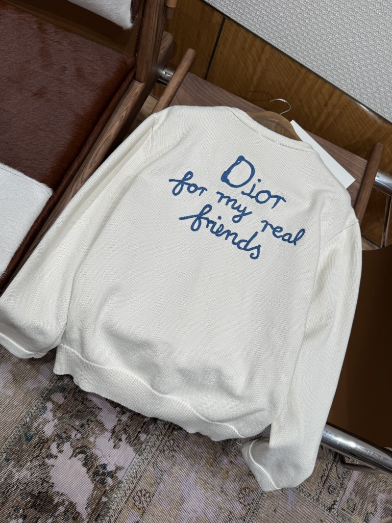 Dior Embroidered Cotton-Blend Button-Down Cardigan 7