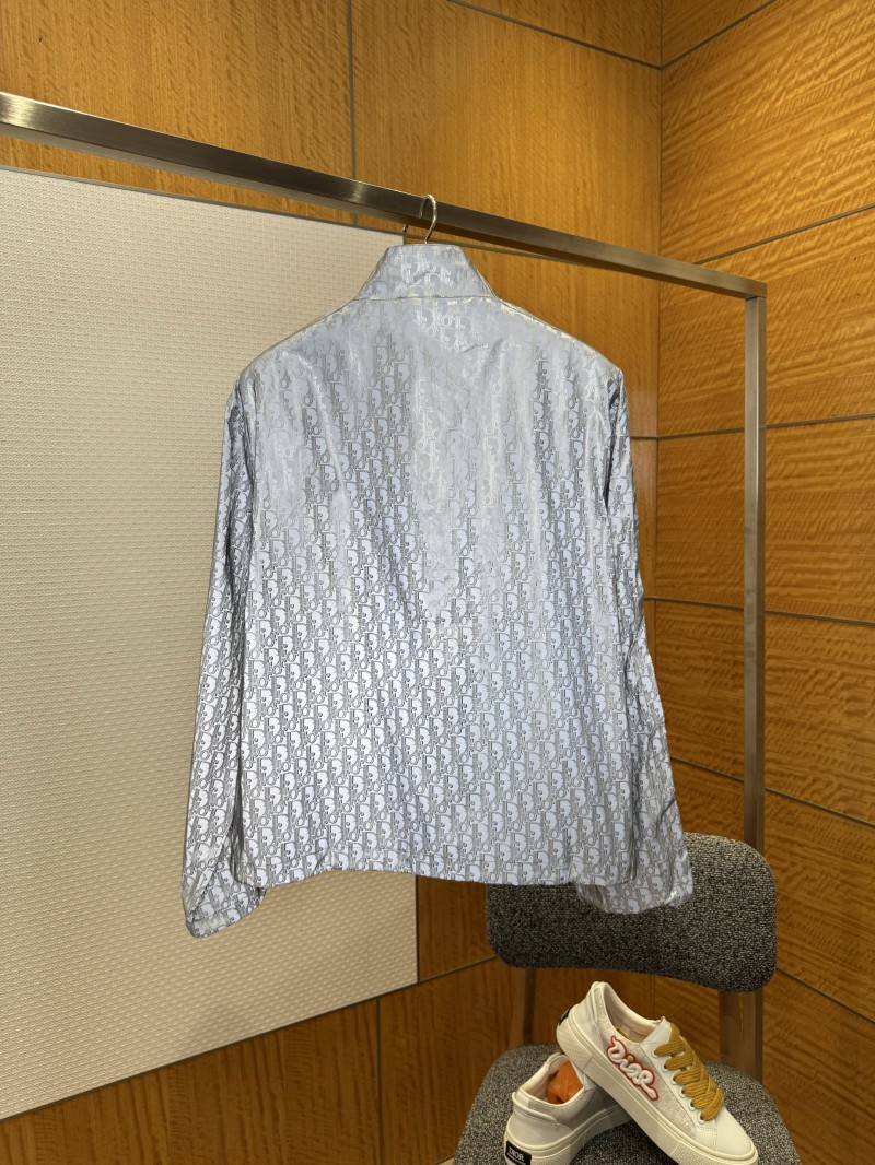 Dior Collaboration Twill Print Reflective Jacket Coat 1