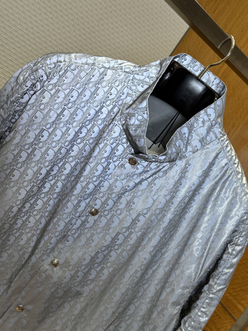 Dior Collaboration Twill Print Reflective Jacket Coat 2