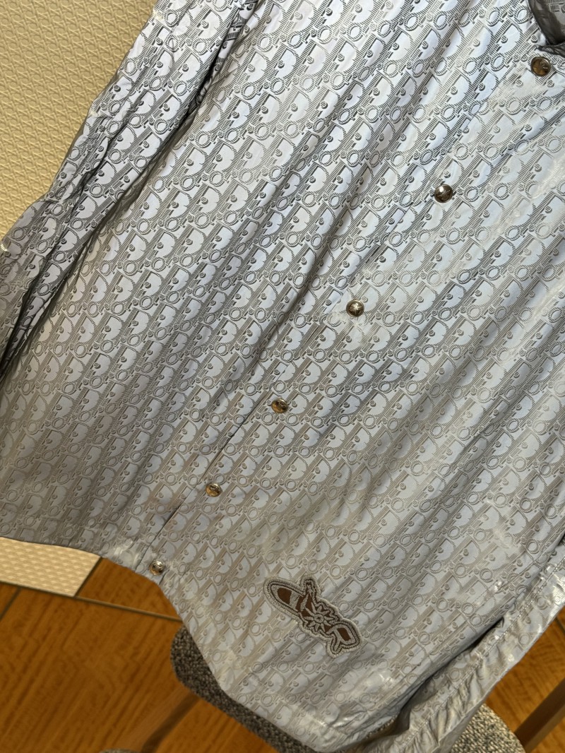 Dior Collaboration Twill Print Reflective Jacket Coat 3