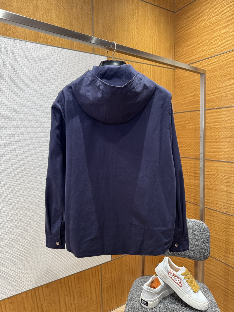 Dior Embroidered Hooded Jacket Coat 1