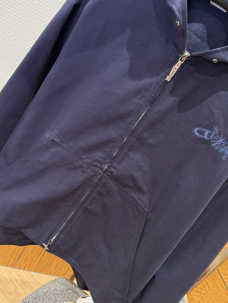 Dior Embroidered Hooded Jacket Coat 3
