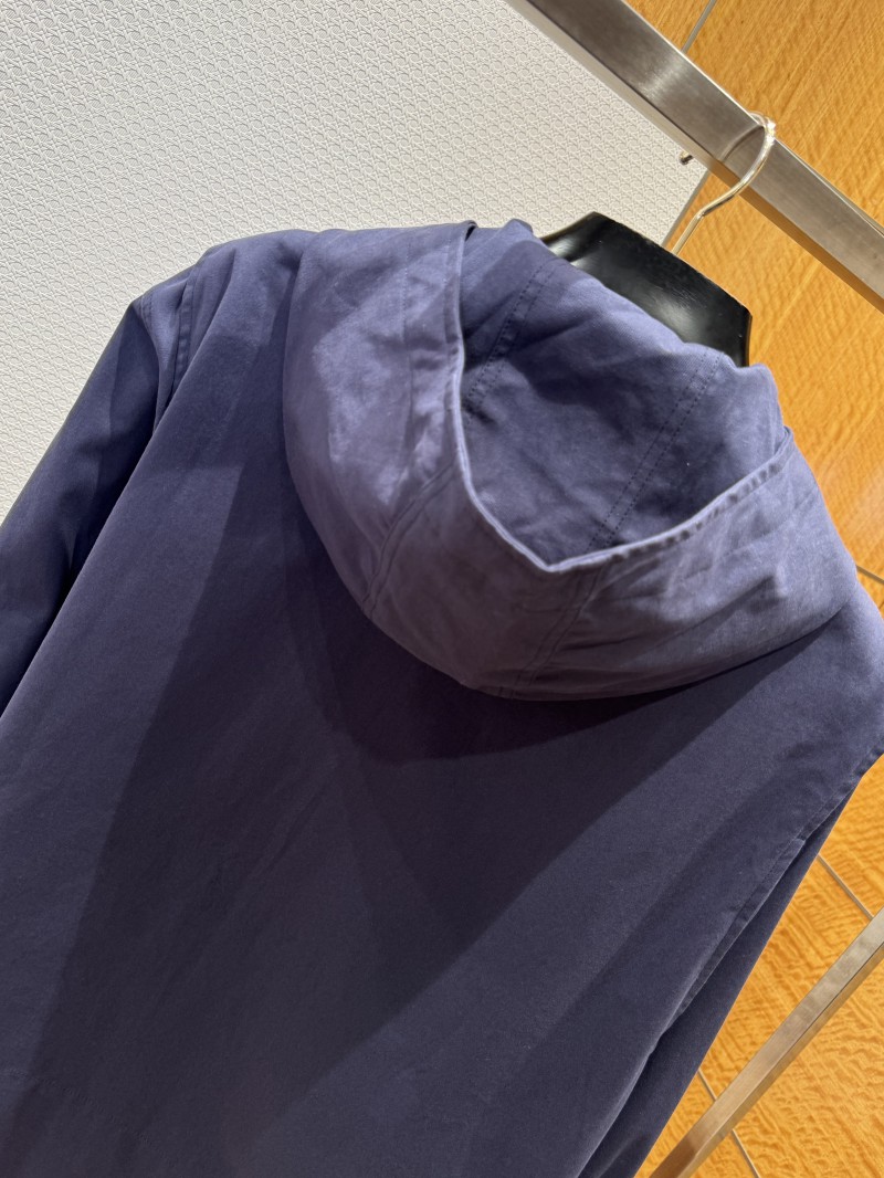 Dior Embroidered Hooded Jacket Coat 6