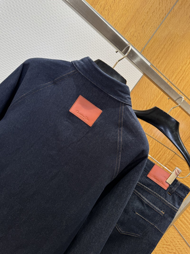 Dior Pocket Leather Label Denim Set 6