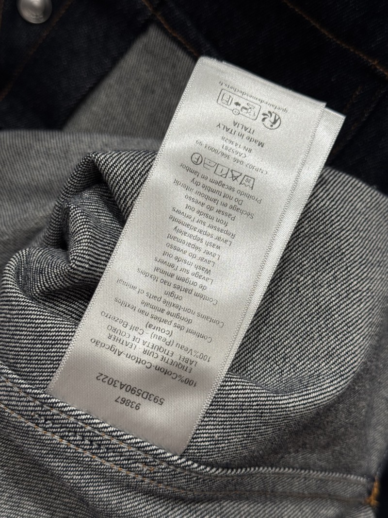 Dior Pocket Leather Label Denim Set 11