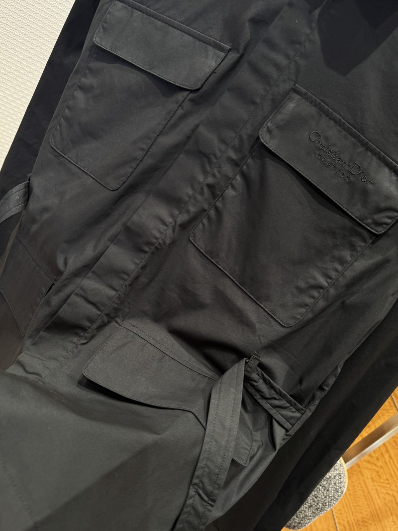 Dior Embroidered Pocket Buckle Waist Belt Shirt 3
