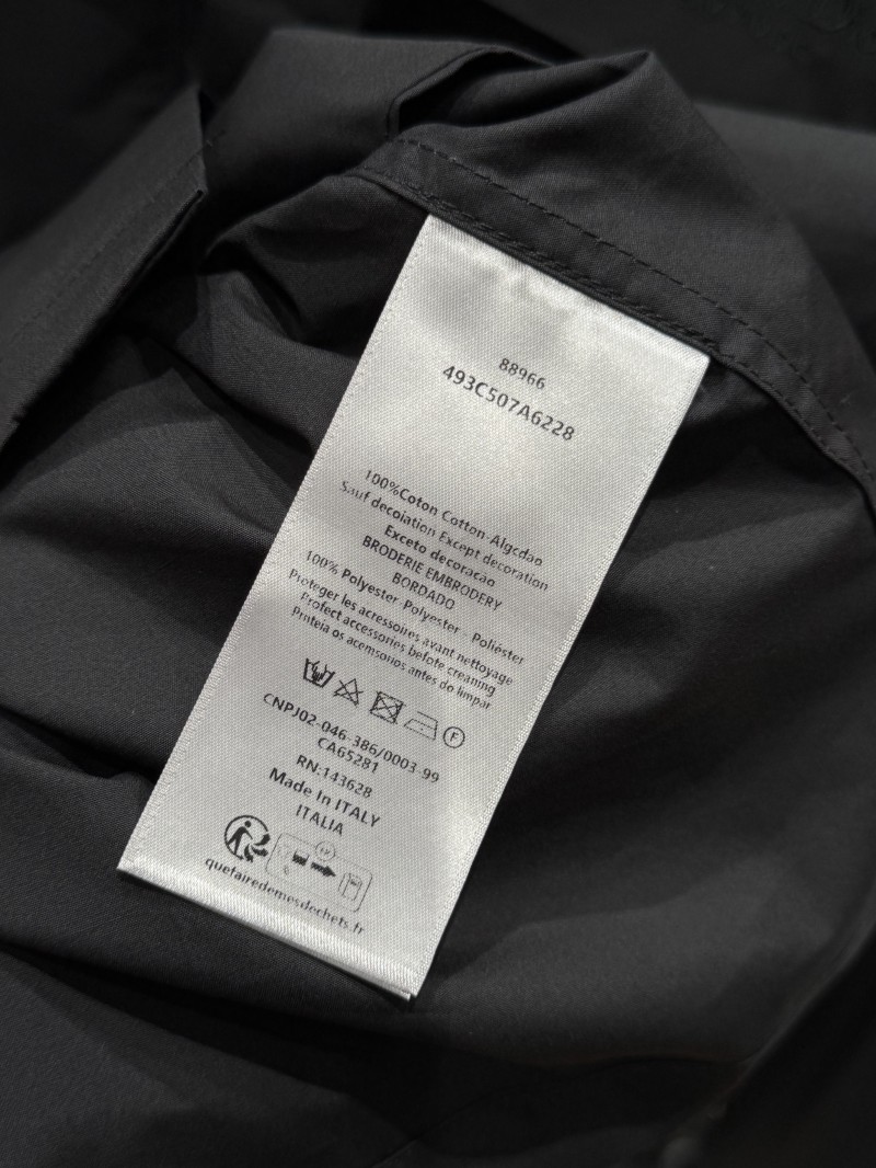 Dior Embroidered Pocket Buckle Waist Belt Shirt 8