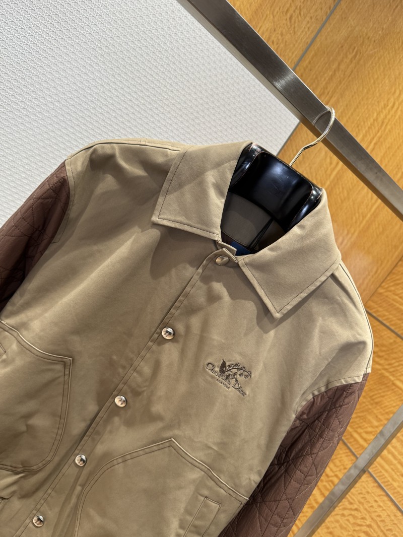 Dior Cotton Twill Embroidered Jacket Coat 2