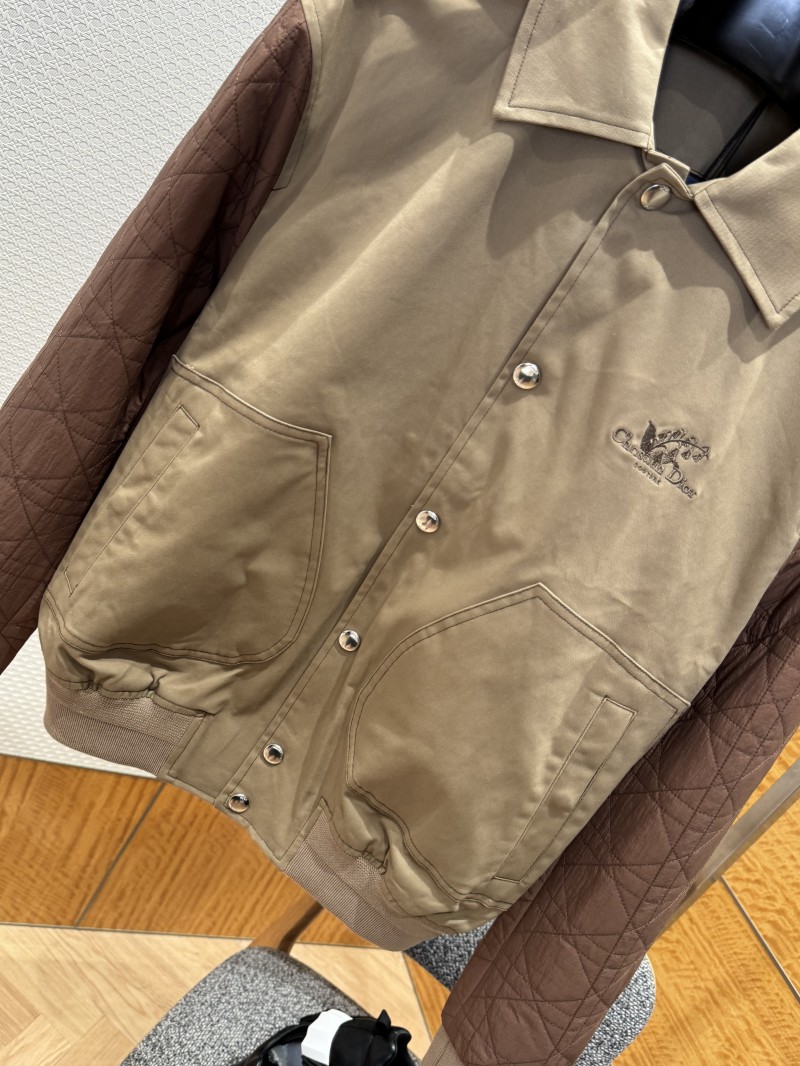 Dior Cotton Twill Embroidered Jacket Coat 3