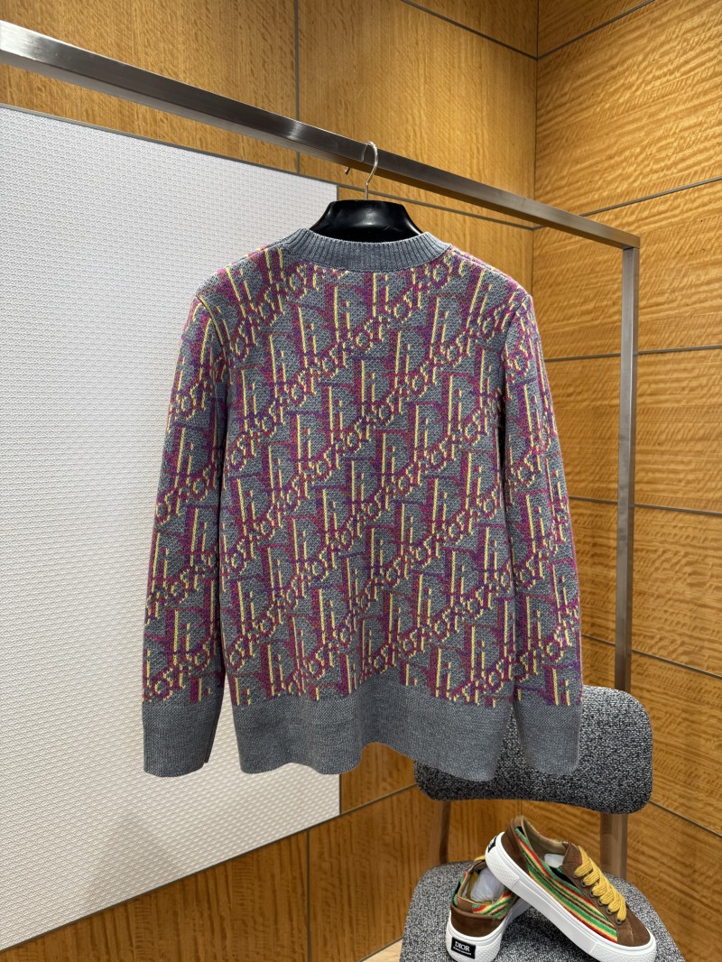 Dior All-Over Print Crew Neck Knit Pullover 1