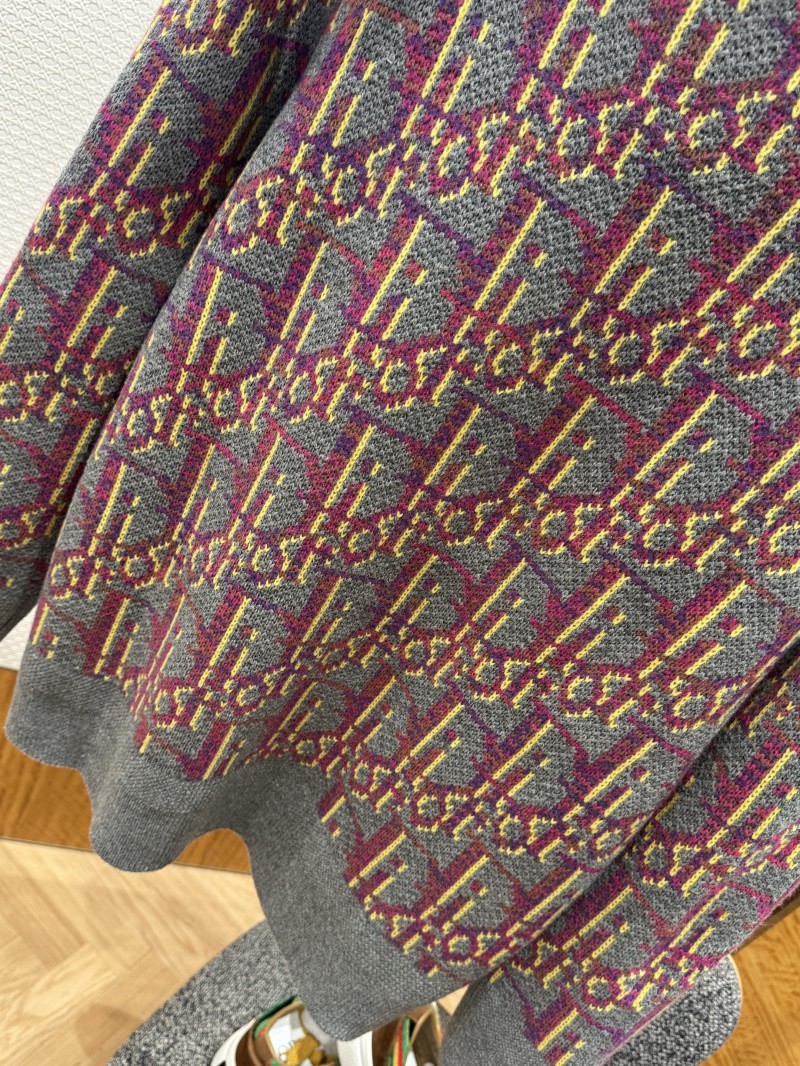 Dior All-Over Print Crew Neck Knit Pullover 6