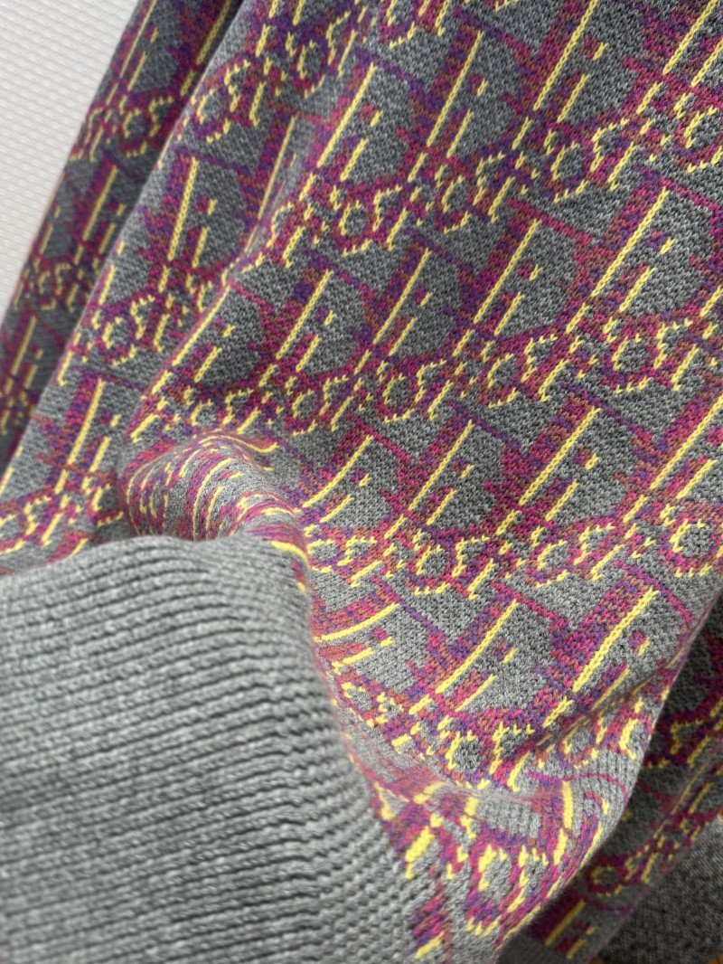 Dior All-Over Print Crew Neck Knit Pullover 7