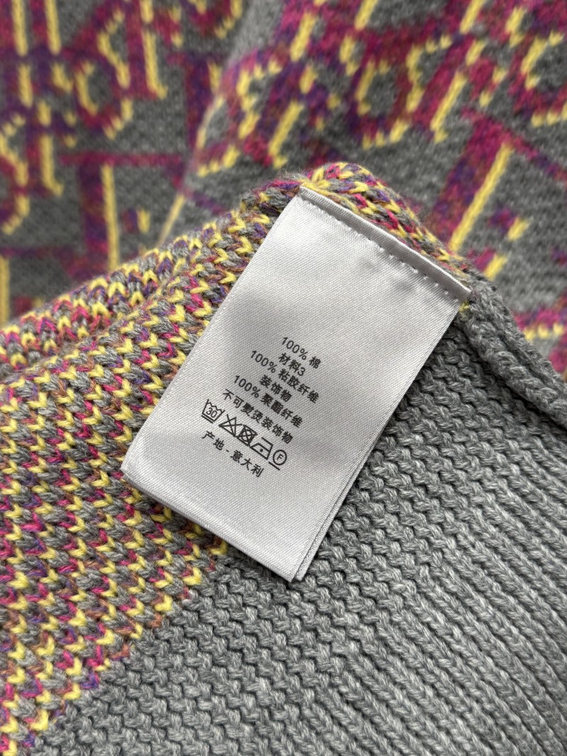 Dior All-Over Print Crew Neck Knit Pullover 8